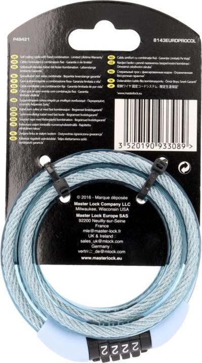Productafbeelding Master Lock Spiraalkabelslot (120 cm)