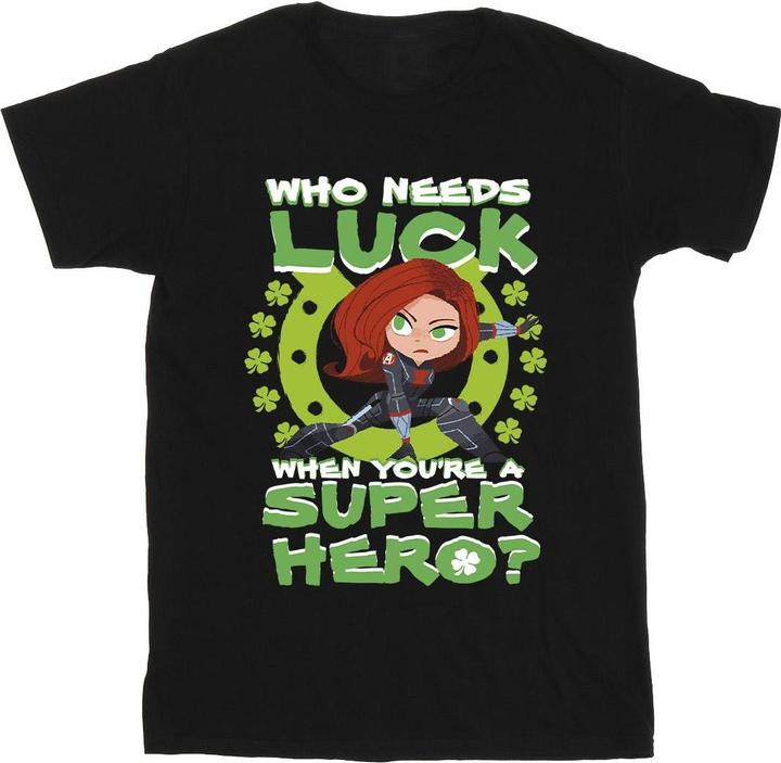 Immagine prodotto St Patrick's Day Black Widow Luck Maglietta Uomo (XXL)