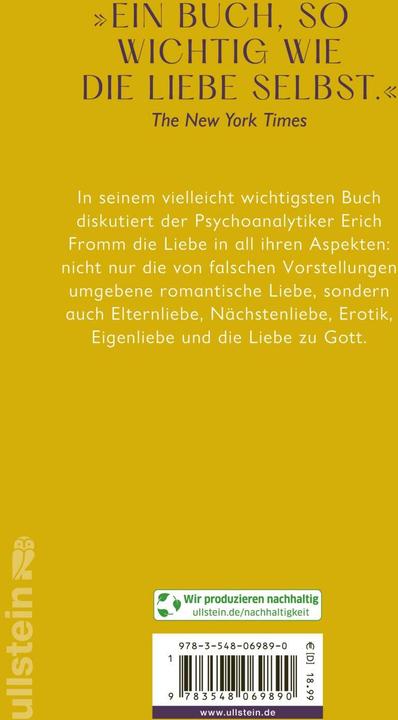 Immagine prodotto Die Kunst des Liebens (Tedesco, Rana Erich, 2024)