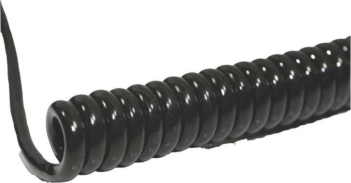 Produktbild BKL Electronic 1506200 Spiralkabel Li12Y11Y 400 mm / 1600 mm 6 x 0.08 mm² Schwar (1.60 m)