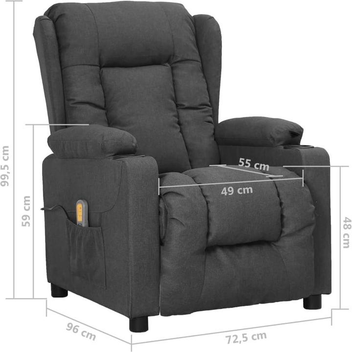 Actual product image VidaXL Elektrischer Massagesessel