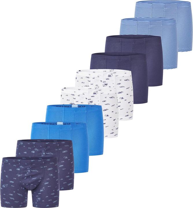 Actual product image Schiesser Pack of 10 Kids Boys 95/5 Organic Cotton Shorts / Pants (140, pack of 10)