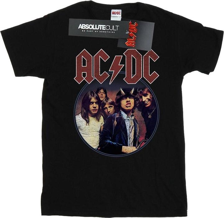 AC/DC Highway To Hell Circle Baumwolle Boyfriend TShirt