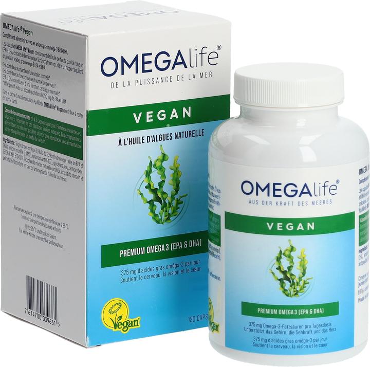 Image du produit Omega-Life Huile d'algues (120 pièce(s), Capsules, 120 g)