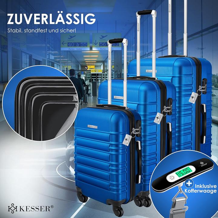 Produktbild Kesser Hartschalenkoffer-Set (120 l, M (50 - 90l), L (90 - 115l), XL (ab 115l))