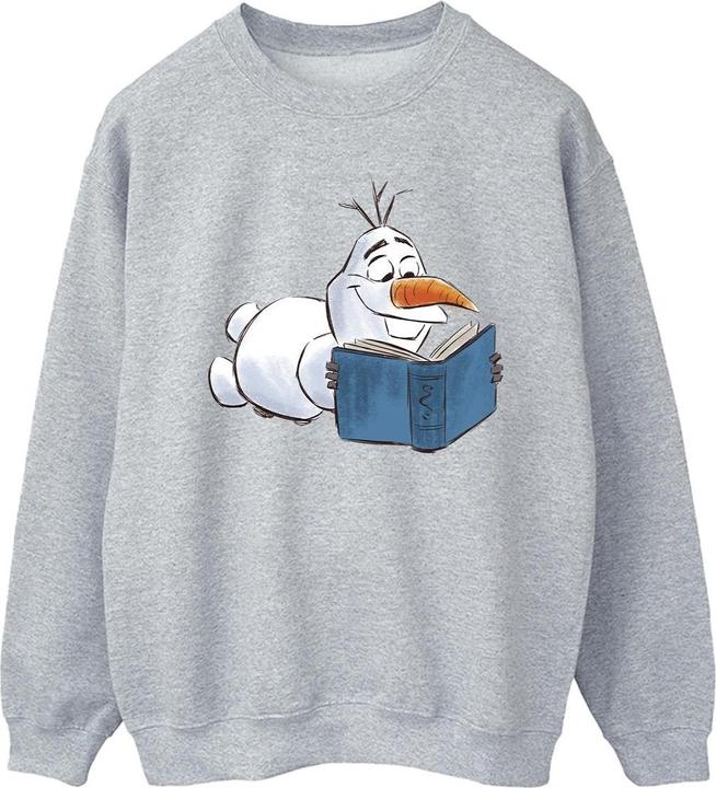 Actual product image Disney Mens Frozen Olaf Reading Sweatshirt (L)