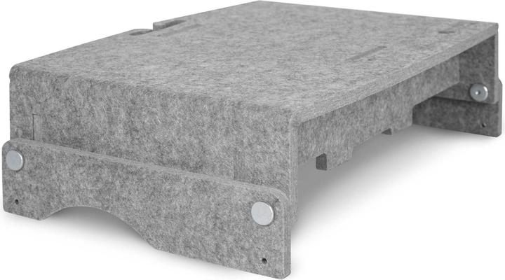 Produktbild Bakker Elkhuizen Monitorständer Q-Riser 110 Circular, grau retail (Tisch, 17.01")