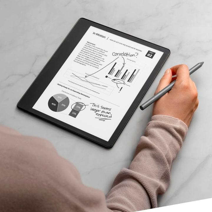 Immagine prodotto Amazon Ebook Kindle Scribe 10.2 32GB WiFi Premium Pen Grigio (10.20", 32 GB, Grigio)