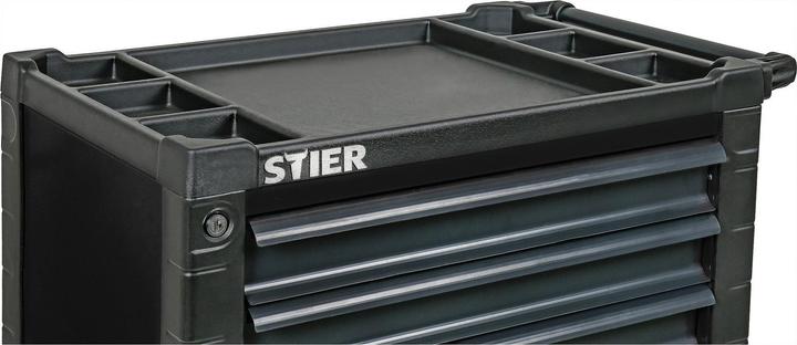 Actual product image Stier Workshop trolley with safety guard and side door (7 x)