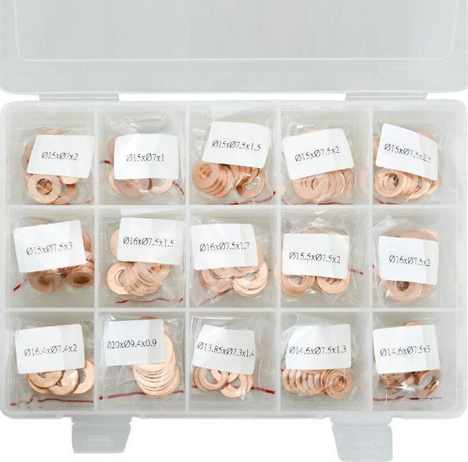 Actual product image P2R Copper washer-gasket, 150 pcs. box