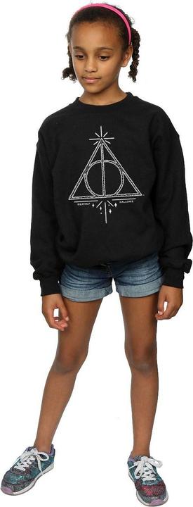 Actual product image Girls Deathly Hallows Symbol Sweatshirt (116)