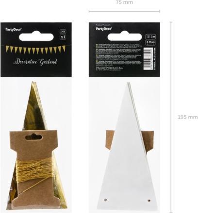Image du produit Partydeco Fanion, or, 2,15 mètres
