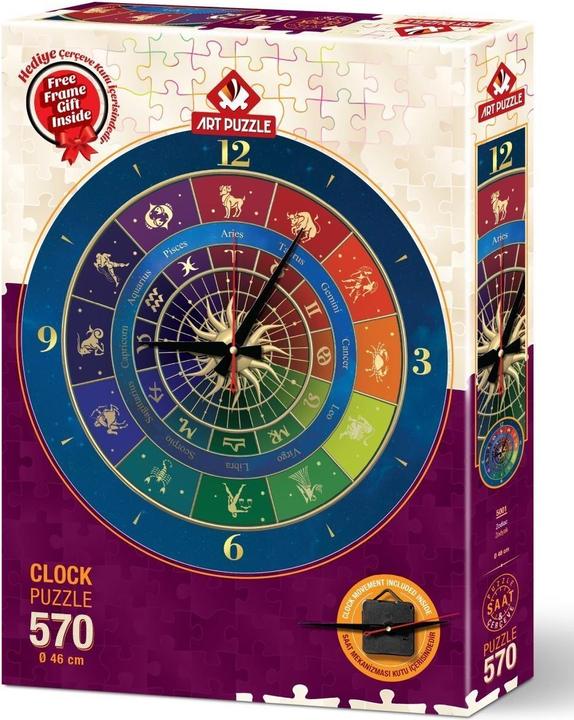 Produktbild Lamberth Puzzle 570 pieces Puzzle Clock - Zodiac (570 Teile)