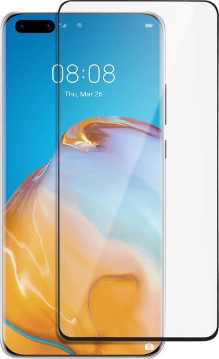 Produktbild Akashi 9H Displayschutzfolie für Huawei P40 – Rand Schwarz (1 Stück, Huawei P40)