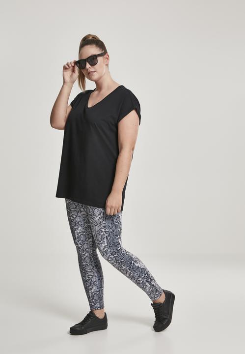 Produktbild Urban Classics Ladies Round V-Neck Extended Shoulder Tee (XXL)