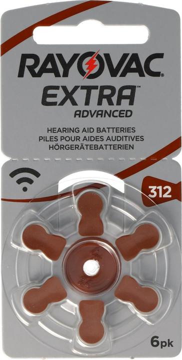 Image du produit Rayovac 60 pièces Pile pour appareil auditif Varta HA312, PR41, 4607, 5000252003205 (60 pcs, 180 mAh)