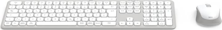 Produktbild Hama WK-550 Tastatur-Maus-Set kabellos weiss (DE, Kabellos)