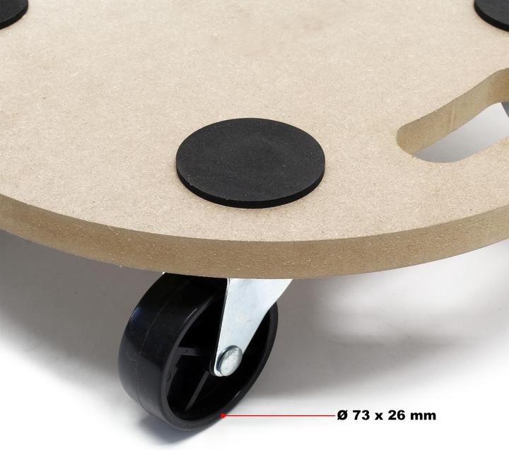 Actual product image Wiltec Platform Dolly Transport Roller Furniture Mover with Swivel Castors MDF 380mm up to 250kg (250 kg)