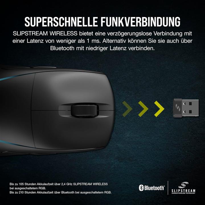 Actual product image Corsair M75 (Wireless, Cable)