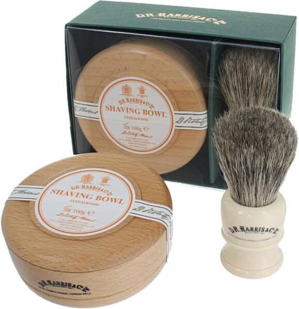Image du produit D.R. Harris Savon à barbe Arlington dans un bol en bois (100 ml, Savon à raser)