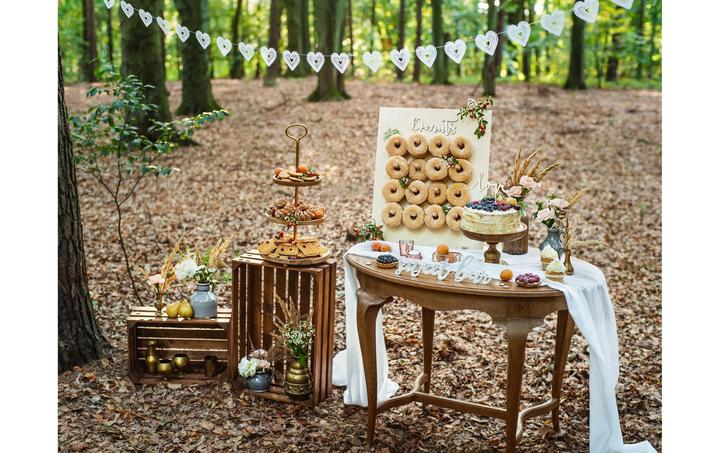 Produktbild Partydeco Partyaccessoire Holzschrift Sweet Bar 37 x 10 cm, Weiss