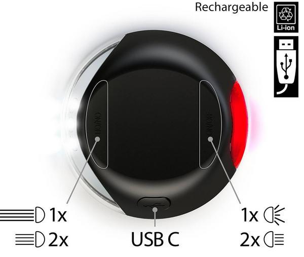 Actual product image Flexi LED lighting system with battery, grey (S, M, L, Dog, General)