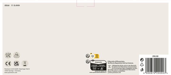Immagine prodotto Paulmann Set di 5 lampade multiuso (E27, 7 W, 806 lm, 1 x, E)