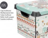 Kipit boîte en plastique 22l route avec poignée (22 l)