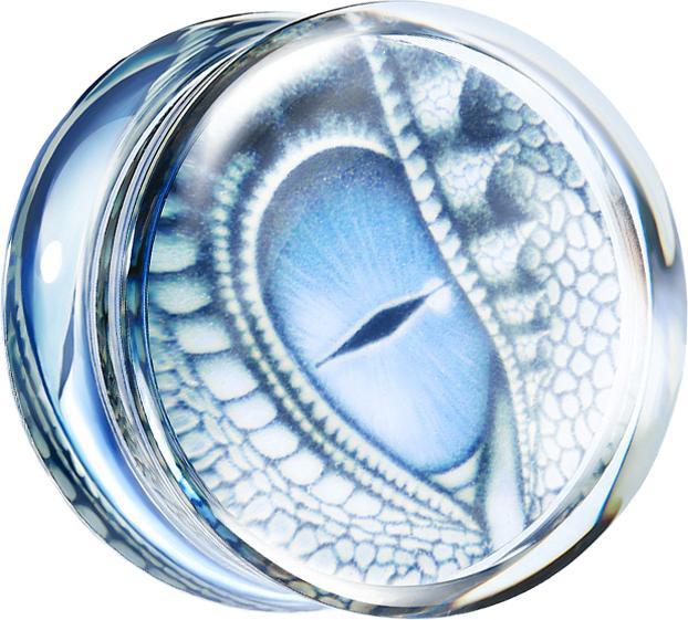 Produktbild Star Piercing Flared Plug transparent Drachenauge (ohne Messing, Acryl)