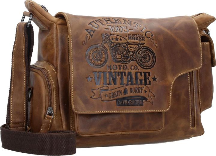 Produktbild Greenburry Vintage Cafe-Racer Messenger Leder 39 cm (12 l)