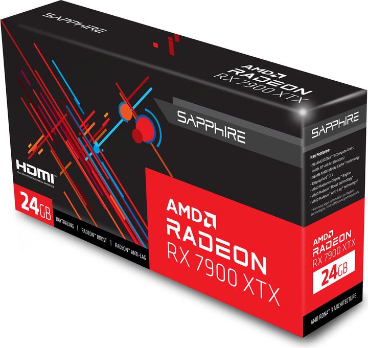 Image du produit Sapphire AMD RADEON RX 7900 XTX MBA (24 Go)