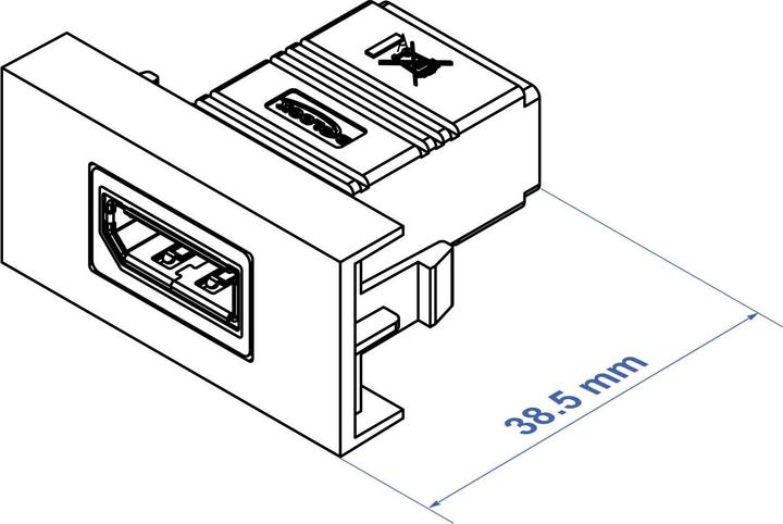 Produktbild Delock Easy 45 snap-in module (3.85 cm)