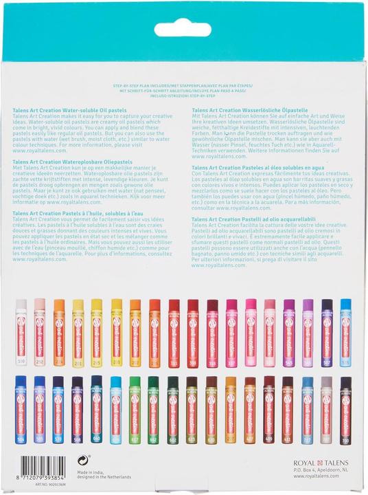 Produktbild Talens Wasserlösliche Ölpastelleset X36 (Mehrfarbig, 36 x)