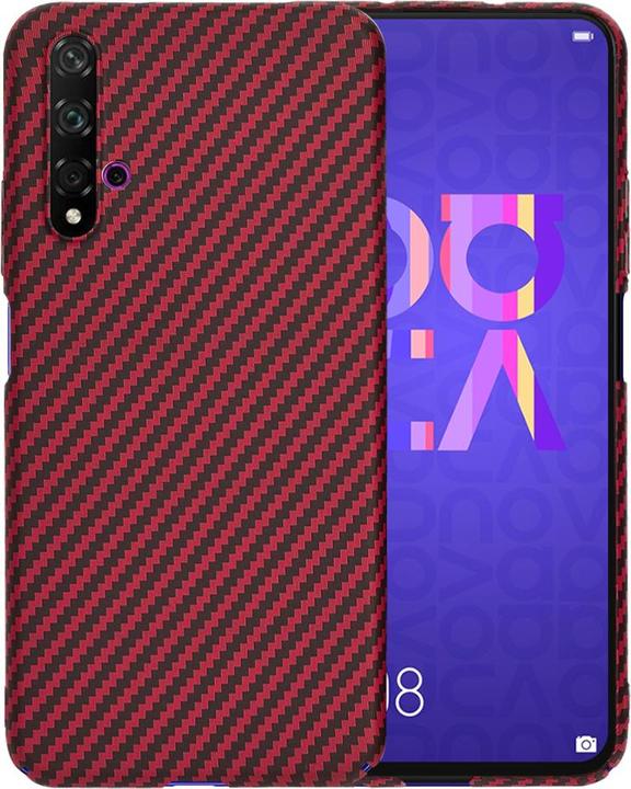 Produktbild Techsuit - Carbonite FiberShell - Huawei Nova 5T / Honor 20 - Red (Huawei Nova 5T, Honor 20)