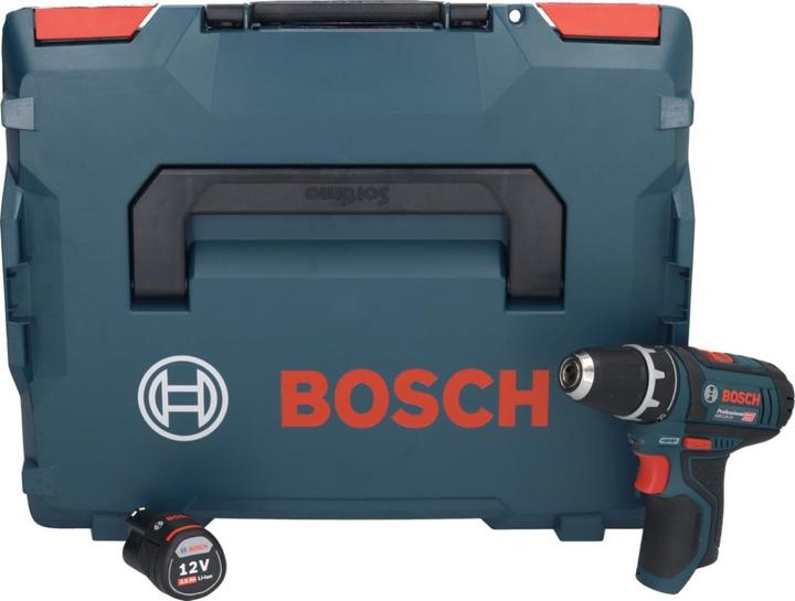 Produktbild Bosch Professional Bosch GSR 12V-15 Professional Akku Bohrschrauber + 1x Akku 3,0Ah + L-Boxx - ohne Ladegerät (Akkubetrieb)