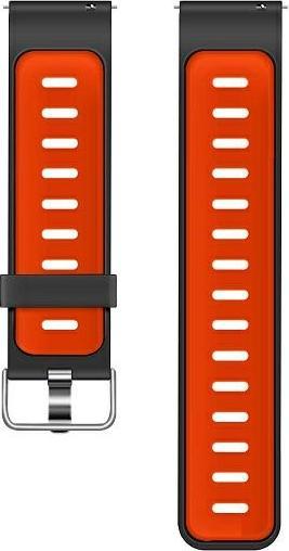 Actual product image Beline pasek Watch 22mm Double Colour Silicone czarno-czerwony black/red box
