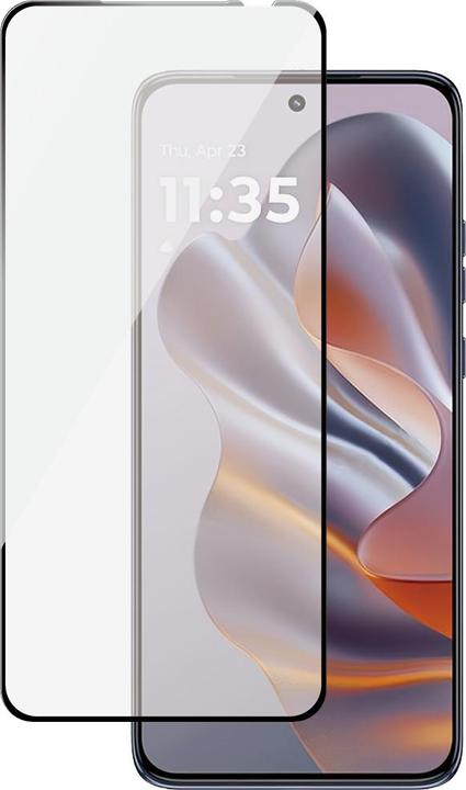 Actual product image PanzerGlass Screen Protector w. Black Frame Motorola Edge 50 Neo | Ultra-Wide Fit (1 Piece, Motorola Edge 50 Neo)