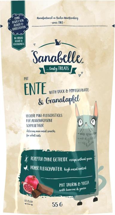 Immagine prodotto Sanabelle Snack per gatti Anatra & Melograno 55 g (Adulto, 1 pz., 55 g)