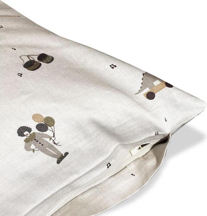 Produktbild Nuuroo Bera baby bed linen - Music Dino (40 x 45 cm)