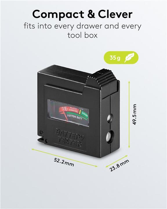 Image du produit Goobay Battery tester with analog display