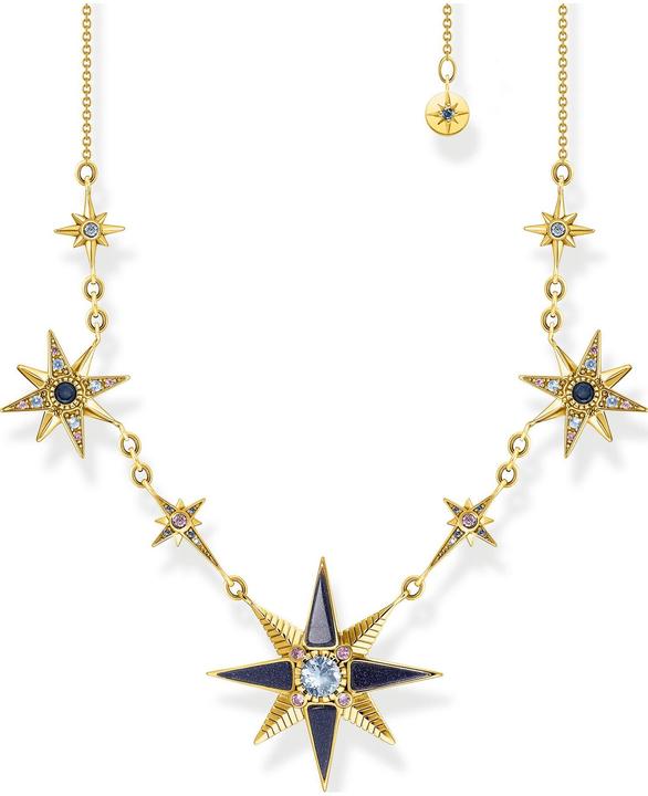 Actual product image Thomas Sabo Necklace Royalty stars gold - KE2118-945-7-L45V (925 silver, 40 - 45 cm)