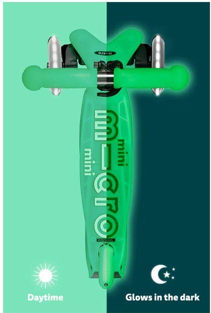 Produktbild Micro Scooter Mini Deluxe Glow LED Limettengrün