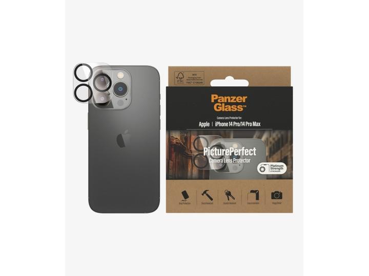 Actual product image PanzerGlass Camera Protector iP 6.1/6.7 inch Pro 2022 (1 Piece, Apple iPhone 14 Pro, Apple iPhone 14 Pro Max)