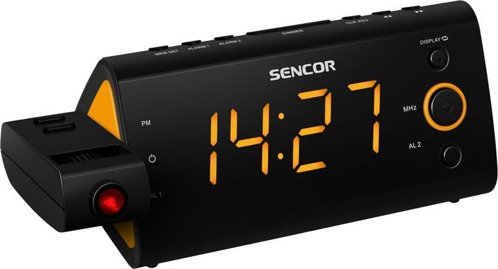 Actual product image Sencor SRC 330 OR - Clock - Digital - FM - LED - 3.05 cm (1.2 inch) - Orange