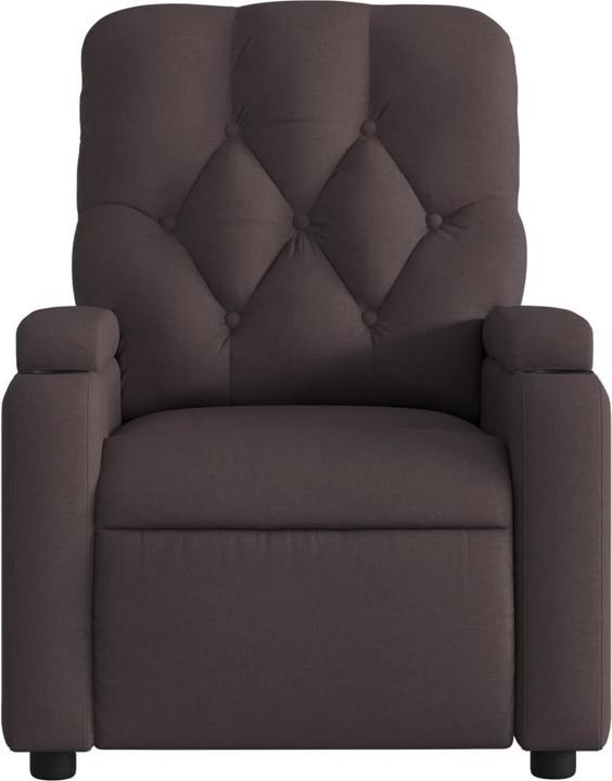 Produktbild VidaXL Massagesessel Fernsehsessel Relaxsessel Liegesessel Dunkelbraun Stoff