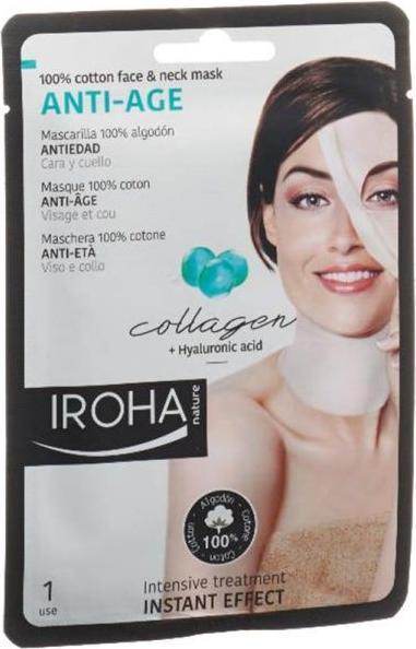 Image du produit Iroha Nature Nature - Masque de coton visage et cou anti-âge (30 ml)