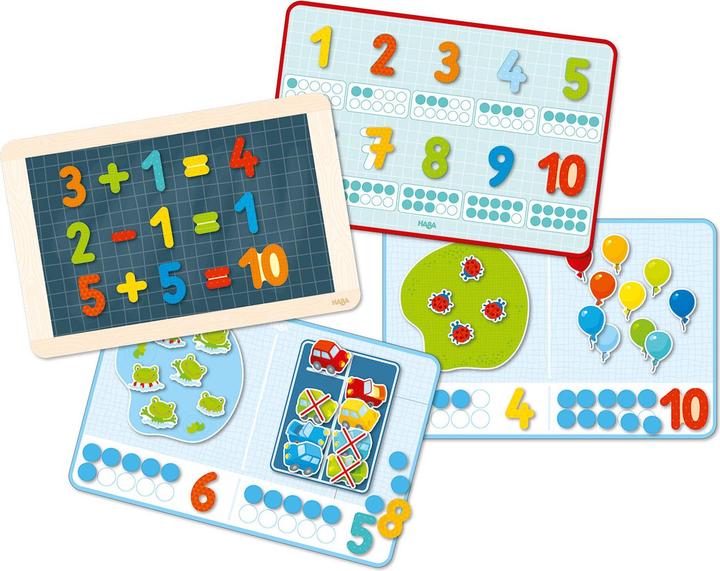 Produktbild Haba Magnetspiel-Box 1, 2, Zählerei (Deutsch, Englisch, Spanisch)