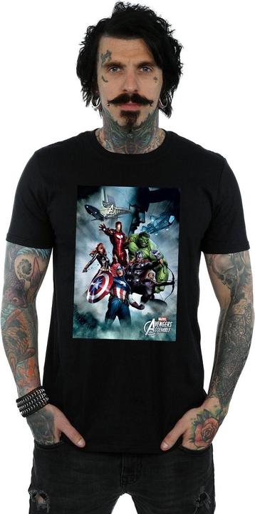 Actual product image Mens Avengers Team Montage T-Shirt (L)