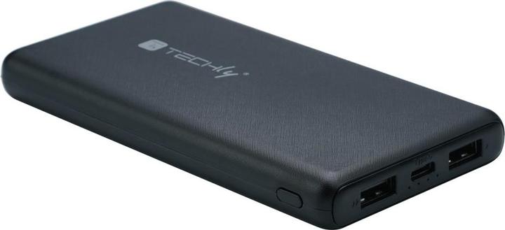 Techly Power Bank Charger 10000mAh 2x USB 1x USB-C with USB-C Cable (10000 mAh, 10 W, 37 Wh)