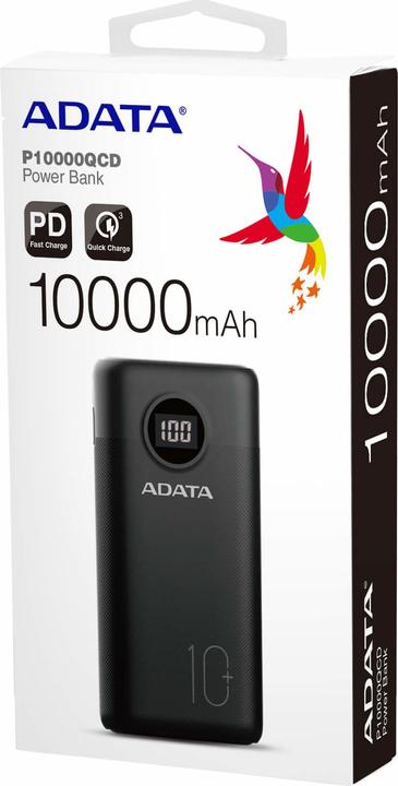 Actual product image Adata P10000QCD (10000 mAh, 18 W, 37 Wh)